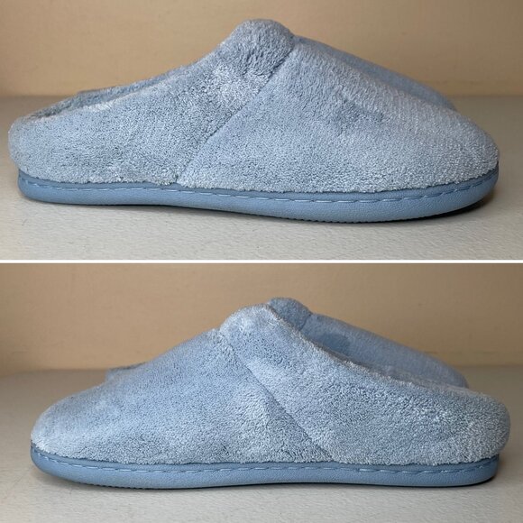 Tempur-Pedic Windsock Slippers Light Blue Terrycloth Size 7 - Picture 3 of 14
